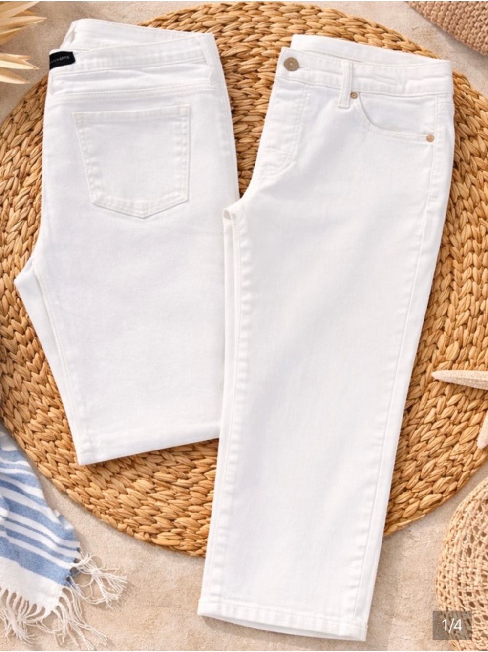 Talbots White Crop Jeans Size
10 Classic Stretch Denim
Coastal Preppy-24"